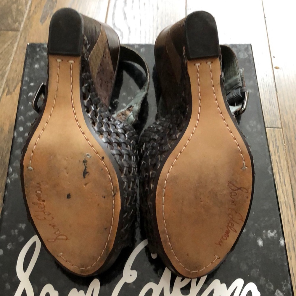 Sam Edelman Wedge Platform Sandals - Picture 6 of 8